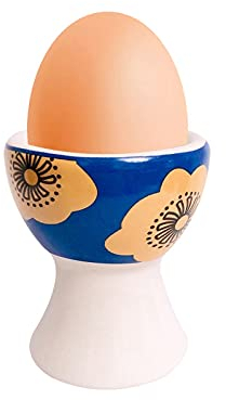 Coppetta per uova Vassoio d'uovo in ceramica Coppa uovo creativo Coppa uovo Rack per la colazione Tavolo da colazione Utensili Finlandese Flower Egg Tazza d'uovo Stile nordico Coppe per le uova. ( Col