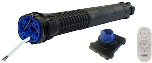 Moteur Tubulaire Universel 33 Nm Bubendorff ID1 - Radio R - Octogonal Diamètre 60 - Puissance 33 Nm - 868 MHz & 12 Rpm - Livré avec Adaptateur ID2 et émetteur 3 boutons - Motorisation de Volet Roulant