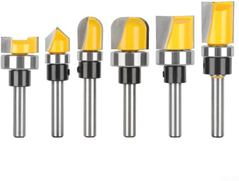 Precision Balanced Bowl & Tray Template Router Bit, 6mm Shank Round Nose Cutter (C)