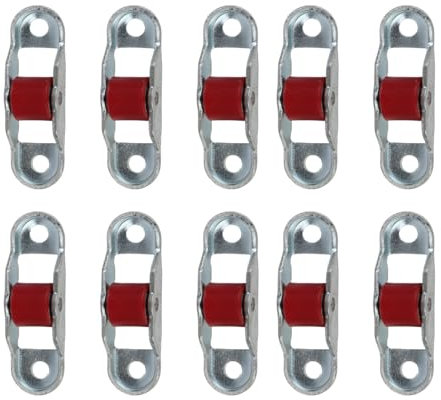 10PCS Sliding Door Pulley Roller, 12mm Sliding Window Pulley Noiseless PP Single Wheel PP Stainless Steel Sliding Door Window Pulley for Cabinet