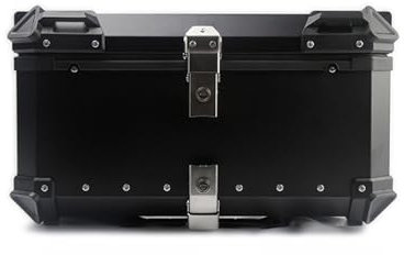 ASICPLB Motorrad Topcase für Yamaha Xmax 125 250 300 Xmax Xmax, Motorrad Heckkasten Heckbox Multifunktionale Motorrad Heck Aufbewahrungsbox für Motorräder Motorrad Kofferraum, 65L-Black