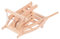 BESTonZON 1 Pc Ancien Modèle D'outil Agricole Modèles De Voitures Jouets De Voiture Modèle De Basse-Cour Chariot De Maison De Poupée Modèle De Chariot De Simulation Mini Panier Décor en Bois