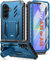 FNTCASE Coque de protection pour Samsung Galaxy A36-5G : pour Samsung Galaxy A56-5G - Anti-chocs - Avec support antidérapant - Protection militaire double couche - Durable - Mat résistant aux chutes