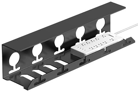 Kabelorganisatorfach - Kabelmanagementfach, Stromkabelorganisator für den Schreibtisch | Kabelorganisator unter dem Schreibtisch, Kabelmanagementgestell, Kabelorganisatorfach für Heimbüros