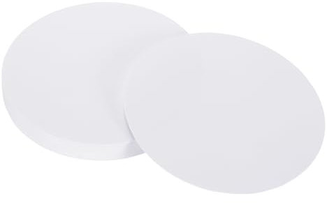 QUARKZMAN 36 Blatt Origami Papier Rund, 10 x 10 cm Pappe zum Basteln für Baste, Origami, Kunstprojekte (Weiß)