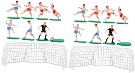 VILLFUL Decorazioni Per Torte A Tema Calcio Mini Calcio E Telaio Per Porte Accessori Plastici Sicuri Per Compleanni E Feste Sportive