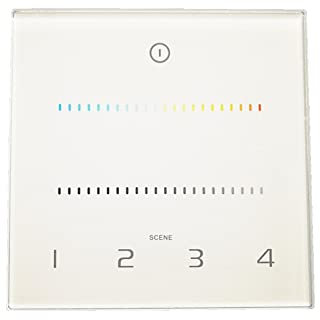 REETBQNMN LTech LED-Streifen-Farb-Temperaturregler 0-1 0V 2CH 8. 6mm Wand Treffer Touch-Panel Rf Remote Wireless. Kg Dimmregler Ect2. Lichtmodulator