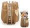 Clvsyh Vaso in Legno 3D, Vaso in Legno per Lego, Vaso Puzzle in Legno 3D con A Cuore in Legno, Supporto in Legno per Rose Lego, Fiori di Ciliegio, Girasoli, Tulipani, Narcisi, Loto (B)