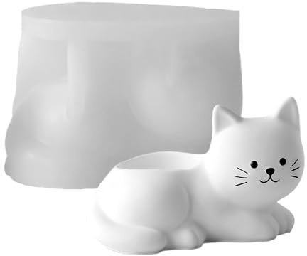 Per Calcestruzzo - Modello 3D Per Resina Animale - Stampo Per Vasi In Cemento A Forma Di Gatto - Per Uso Domestico Feste Arte E Artigianato Per La Famiglia E Gli Amici