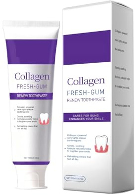Collagen Purple Zahnpasta – Stärkt Den Zahnschmelz (bildet Eine Schutzschicht), Widersteht Säureerosion, Repariert Den Zahnschmelz(2pcs)