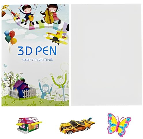 ZZHBOO Punteruolo per Bambini, Set per Arte 3D con Libro di Disegni per Stampa 3D, Ideale per Progetti Artistici Creativi e Gioco Educativo