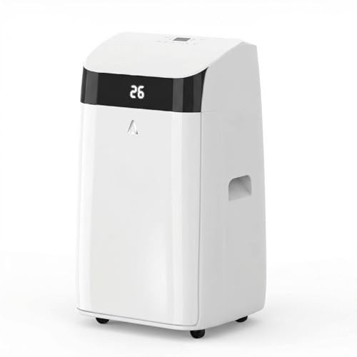Crevyteg Climatiseur Mobile 12000 BTU Télécommande Climatiseur Portable Silencieux Unité 3 en 1 Petit Climatiseur Monobloc Inverter Déshumidificateur Ventilation Écran LED Chambre Salon Économe A+