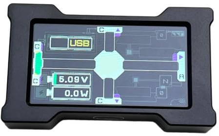 Kueohse Hub USB Gaming - 2 à 3 Ports, 8 KHz, Alimentation Indépendante, avec Écran, Design Tendance pour Une Configuration de Bureau Gaming, Noir