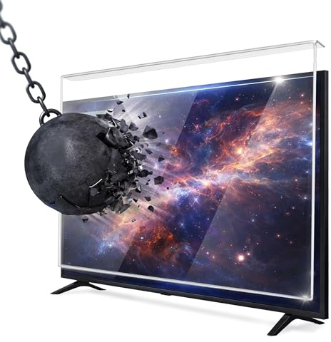 BAMOF TV Bildschirmschoner 109 Bildschirm (42 Zoll) - Abgehängt und fixiert - AntiSchaden TV Schutz - Fernsehfilm für LCD, LED, 4K OLED und QLED HDTV Displayschutz für Fernseher