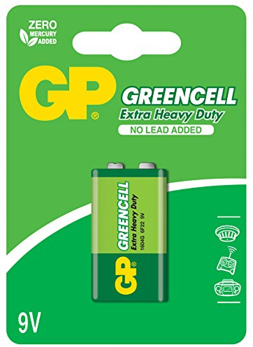 GP Greencell 9V PP3 Zinc Chloride Battery