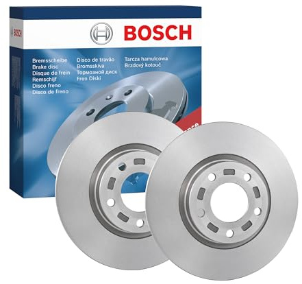 Bosch BD1056 Brake Disc Set - 300 mm Vented High-Carbon Discs - Front Axle - ECE-R90 Certified - Improved Cooling, Reduced Brake Fade, Corrosion Protection - 1 Set of 2 Discs