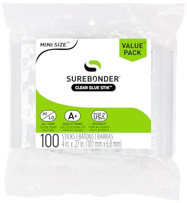 FPC All-Purpose Stik Mini Glue Sticks-.28-inch x 4-inch 100/Pkg, Other, Multicoloured