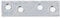 Alberts 849368 Platine d'assemblage | étroite | galvanisé Sendzimir | 50 x 14 mm | kit de 100