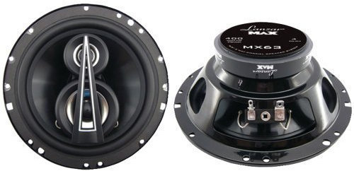 Lanzar MX63 Triaxial-Lautsprecher max Reihe 6,5 400 Watt 3-Wege Koaxial Lautsprecher (Paar) von Sound um