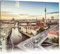 Pixxprint Skyline von Berlin, Größe: 60x40cm, Leinwandbild, fertig gespannt, Wandbild, Dekoration, Kunstdruck, kein Poster