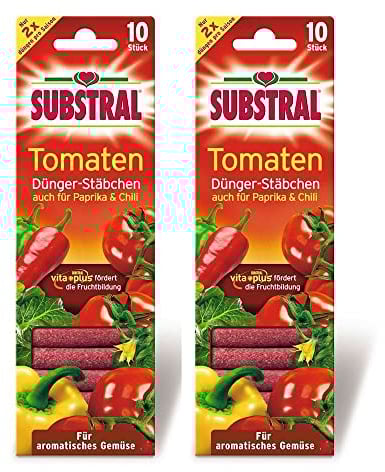 SUBSTRAL® Tomaten Dünger-Stäbchen,2x10 Stück