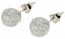 Budawi® Bergkristall Ohrstecker 8 mm Crack Crystal Kugel – 925 Silber Stecker & Schraube – Natürlicher Edelstein – Handgefertigter Ohrschmuck