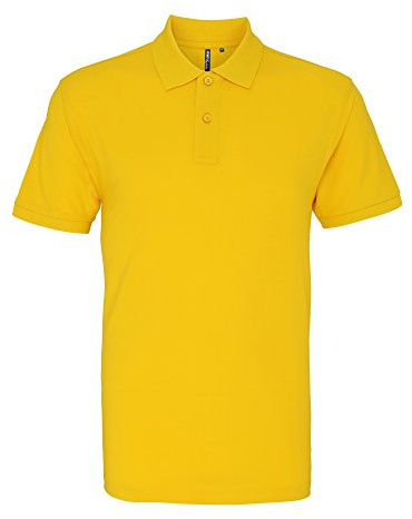 Asquith & Fox Men's Polo Shirt, Yellow (Sunflower 000), Medium (Size:Medium)