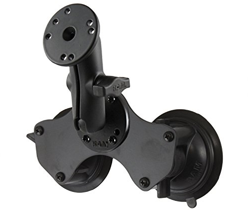 RAM-B-189-101-KT Double Suction Cup Mount with Round Plate (AMPS)