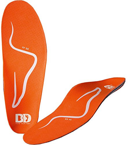 BootDoc Skischuh-Einlegesohlen 'FF S9' - Größe 42-43, Orange, Polyethylen, Erwachsene Skifahrer, Unisex, Einlegesohle, Ski Boot Insert