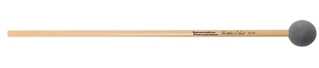 Innovative Percussion CL-X1 Christopher Lamb Orchestral Medium Soft Xylophone Mallets - 1 1/16 inch Rubber Weighted - Da