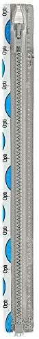 Opti P60-70-00004 Reißverschluss, 100Prozent Polyester, 00004 Grau, 70cm