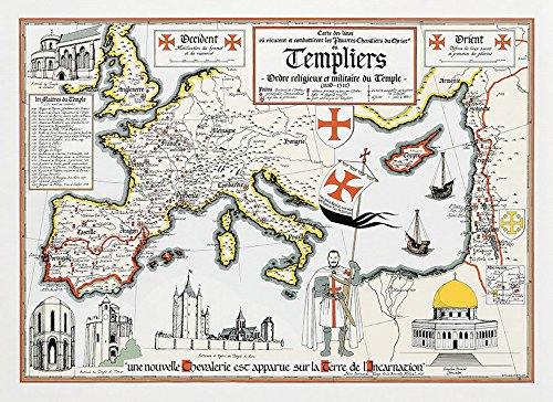 Carte des Templiers de Daniel Derveaux