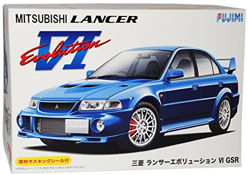 Fujimi Mitsubishi Lancer Evolution VI Blau Limousine Kit Bausatz 1/24 Modell Auto Modell Auto