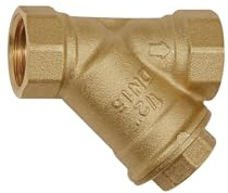 RIEGLER 105694-60-7 M Schmutzfänger, Messing blank, G 1 1/2, DN 40, MW 0,5 mm, 1Stk