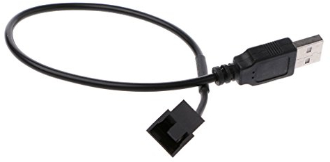 Cable Adaptador USB 2.0 A Macho a 3-Pin/4-Pin Conector Cable Adaptador para 5V PC Ventilador