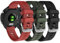 NotoCity Compatible con Forerunner 245/245 Music Band 20mm Reemplazo de Correa para Vivoactive 3 Music/Vívomove HR/Forerunner 645 Music Pulsera de Silicona(Negro, Verde militar, Rojo)