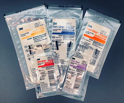 Steri-Strip 3M Skin Closures Mixed Sizes First Aid Refill Pack.