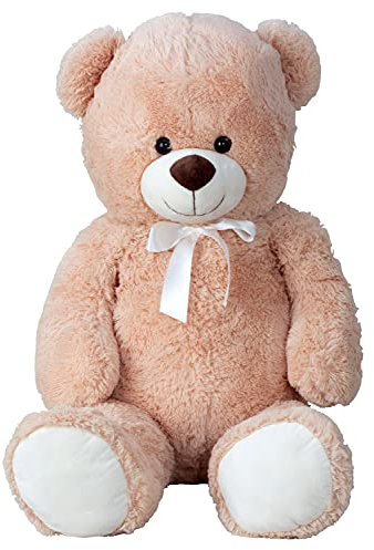 Lifestyle & More Riesen Teddybär Kuschelbär XXL 100 cm groß Braun Plüschbär Kuscheltier samtig weich