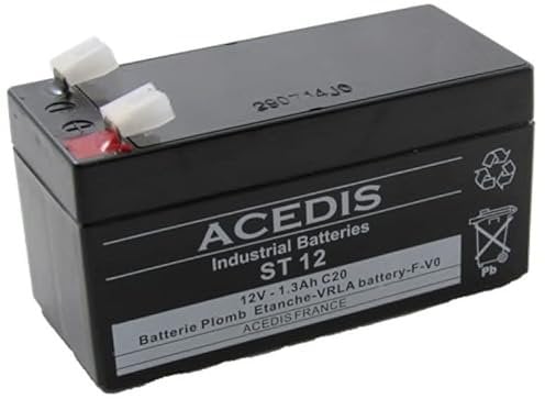 Batterie Plomb Etanche St 12 - AGM VRLA, 12 V 1,3 Ah