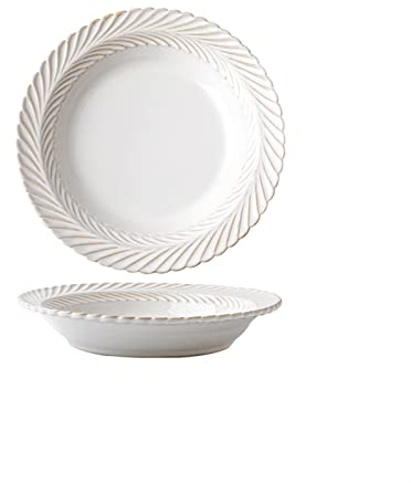 GRFIT Platos Llanos Platos chinos en relieve platos de 8.8 Cerámico de cerámica Cercelana Casa de porcelana Plaz de porcelana lavavajillas de microondas seguros Platos ​de Comida