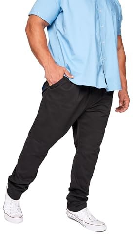 BadRhino Big & Tall Elasticated Waist Chinos - Men's - Plus Size Curve