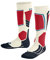 FALKE Unisex Kinder Skisocken SK2 Intermediate K KH Wolle Funktionsmaterial warm dick 1 Paar, Weiß (Off-White 2040), 23-26