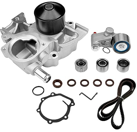 Engine Timing Belt Kit with Water Pump | Compatible with 2006-2012 Subaru Forester, Impreza, Legacy, Outback EJ253 Engine 2.5L H4 SOHC | Replaces# TKF-006, TCK304, TCKWP304A