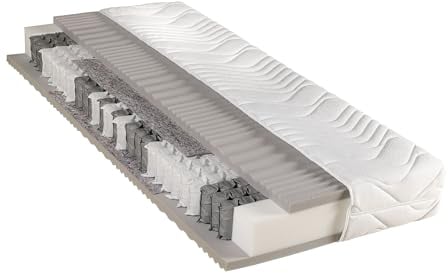Federkernmatratze BeCo Physio Top, 23 cm Komforthöhe, Größe:100 x 200 cm, Härtegrad:H3 (80 kg - 120 kg)