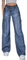 DINGJIUYAN Y2k Grunge Jeans Cyber Vêtements Femmes évasé jambe large Cargo Jeans Multi Poches Baggy Denim Pantalon, Bleu Y2k (taille élastique), XL