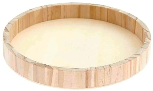 Rundes Tablett aus Holz 20 cm
