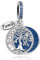 ZakiaHo Womens Blue Family Tree of Life Charms for Pandora Bracelets Christmas Birthday Jewellery Gifts Compatible with Pandora Bracelets Necklaces
