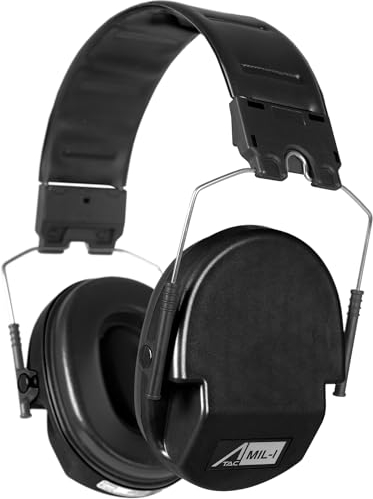 ACE Schakal MIL-I Paraorecchie - Protezioni per l'udito di Livello Militare per la Caccia e il Tiro - Tattici e Robusti - Nero