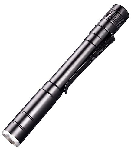 jojofuny Linterna Led de Inspección para Médicos con Clip de Acero Inoxidable de Portátil