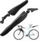 Quixotical Fahrrad Schutzblech, Universal Schutzbleche Mountainbike, MTB Schutzblech Set für 24-29 Zoll, Verstellbar Lässt Sich Schnell und Einfach Montieren, für Mountainbike Road Bike MTB